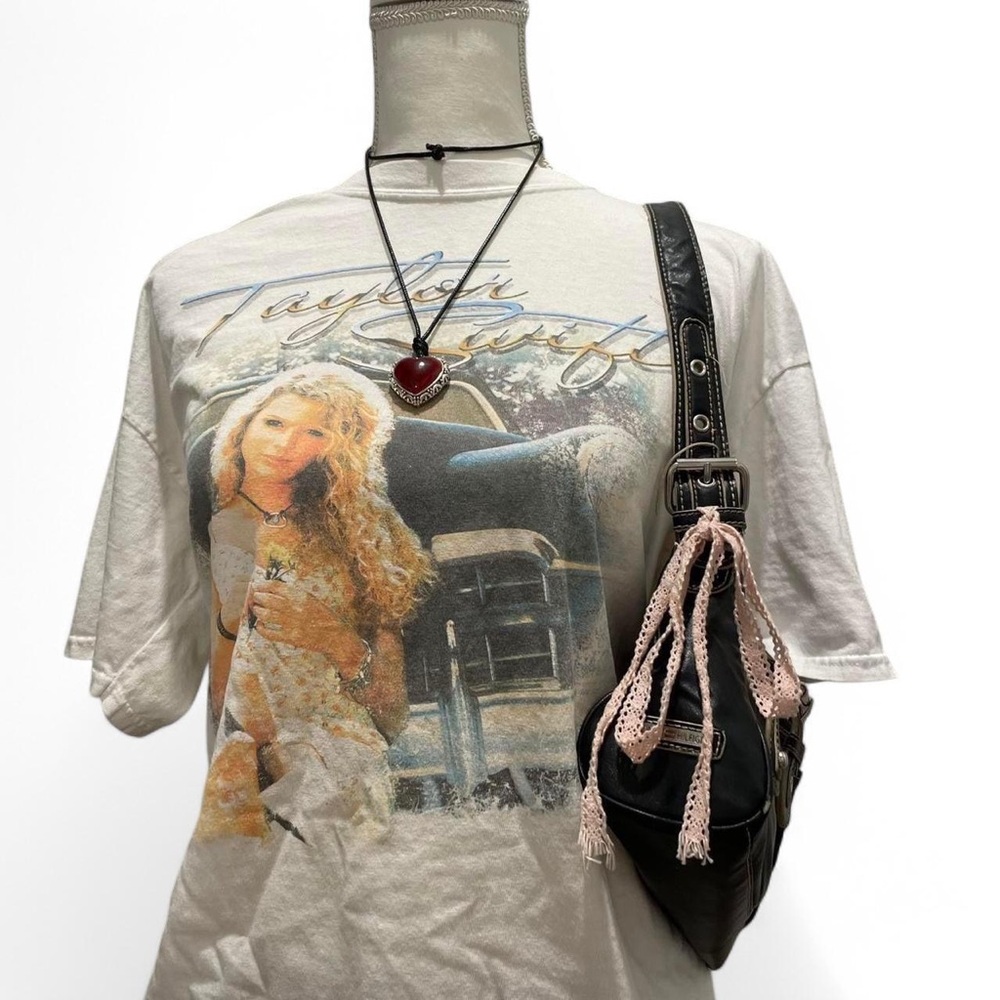 Graphic T-Shirt with Denim Skirt - Picture 4 of 7